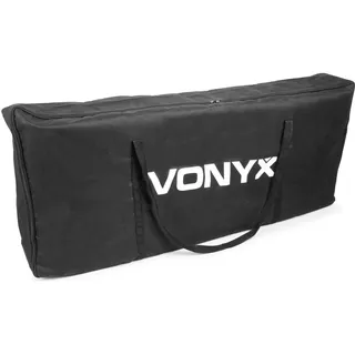 Vonyx DB2B - DJ Screen Tragetasche für faltbare DJ Tische, Robuste Nylon Schutztasche, gepolstert, 1200 x 700 x 150 mm - Schutz vor Staub & Beschädigung - Schwarz