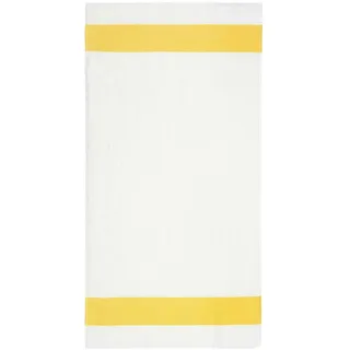 Feiler Handtücher Exclusiv mit Chenillebordüre Handtuch 50x100 cm | gelb - gelb