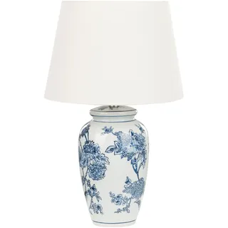 Beliani Tischlampe Blau/Weiß 54 cm