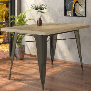 Tolix Tisch | Rost | B:T:H 120 x 60 x 78 cm | Industrie Tisch, Retrotisch, Industrial Tisch