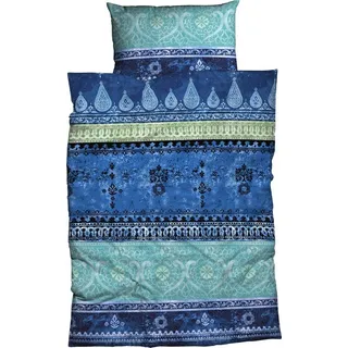 Casatex Indi Biber waterblue 155 x 220 cm + 80 x 80 cm