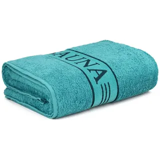 frottana Saunatuch Sauna, 100% Baumwolle (1-St) blau