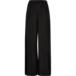 URBAN CLASSICS Stoffhose Urban Classics Damen Ladies Wide Leg Viscose Pants (1-tlg) schwarz 4XL
