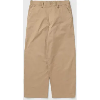 Loose Fit Stretch Cotton Chino Pants - beige - XXL