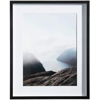 INTERTRADING Iceland Holz schwarz 40x50 cm 3er Set