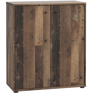 FORTE TEMPRA 2 Kommode mit 2 Türen, Holzwerkstoff, Old – Wood Vintage Dekor, (B x H x T) 73,7 x 85,5 x 34,8 cm