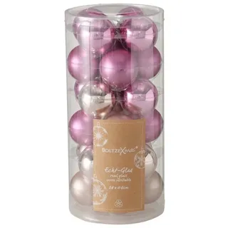 BOLTZE Weihnachtsbaumkugel Weihnachtskugel 24 tlg. mehrfarbig