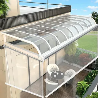 100% Transparente Rollos,Moderne Durchsichtige Gartenrollos,Terrasse Pergola Rollos,Seitenrollo Außenrollo,UV-beständiger Regenfester und Schneesicherer Jalousette (W90xH230cm/W36 xH91)