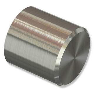 Interdeco Endstücke Edelstahl-Optik Kappe für 16 mm Ø aus Metall (2 Stück)