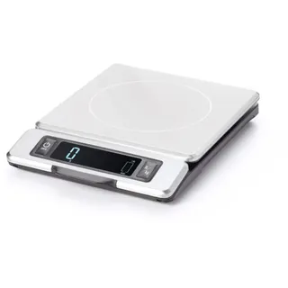 Oxo Good Grips 5 kg Edelstahl-Küchenwaage:Ausziehbares Display für schattenfreie Anzeige+Leicht ablesbare digitale Zahlen+Kompaktes Design+Präzision beim Wiegen in der Küche Elektronische Küchenwaage