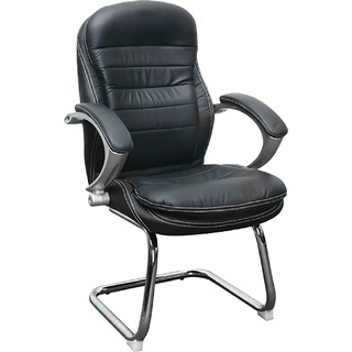 Jet-Line, Bürostuhl, Büro Konferenzstuhl Stuhl Bergamo schwarz