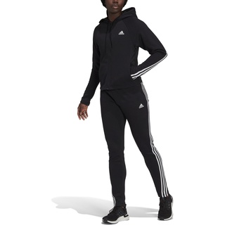 adidas Trainingsanzug Sportswear Energize (weiches Fleece) schwarz Damen