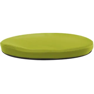Sitzkissen mit Kunstlederbezug und rutschhemmender Unterseite, ø 36 cm, Limone