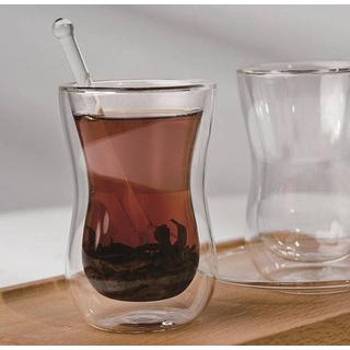 6er Doppelwand-Teegläser Set 120 ml Gläserset Teegläser Cay Bardagi Teeglas