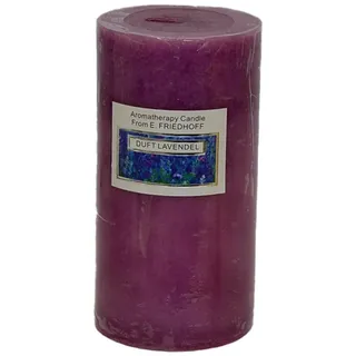 B&S Stumpenkerze Duftkerze Lavendel 14 x Ø 7,3 cm