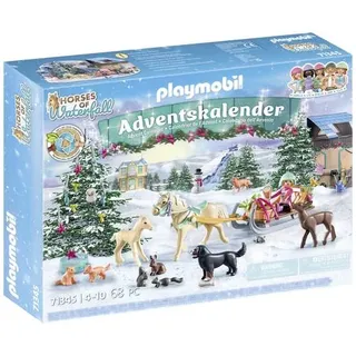 Playmobil® Horses of Waterfall Adventskalender Pferde: Weihnachtliche Schlittenfahrt 71345