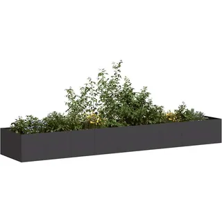 vidaXL Pflanzkübel 360 x 80 x 40 cm Schwarz