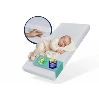 Kids Collective Babymatratze SMART, Babymatratze 70x140 cm mit abnehmbarem Bezug waschbar bei 60°C für Babybett oder Gitterbett 70x140 cm 6cm hoch eco5 zertifiziert Körpergewicht bis 60kg Hergestellt in der EU