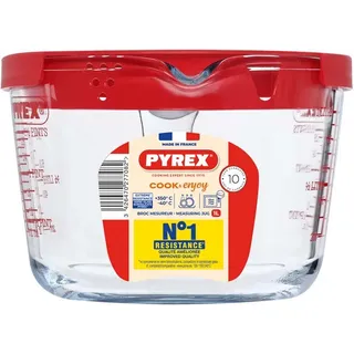 Pyrex aus Glas mit Deckel 1l