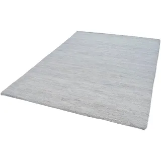 Wollteppich THEKO "Hadj Uni" Teppiche Gr. B/L: 90 cm x 160 cm, 25 mm, 1 St., beige (natur grau) Berber-Teppiche echter Berber Teppich, reine Wolle, meliert, handgeknüpft