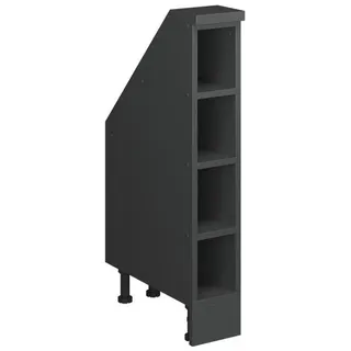 Vicco Dachschrägenschrank Rion 15 x 81,6 x 46 cm Anthrazit / Grau