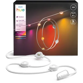 Philips Lichterkette 9m IP65 16xLED weiß
