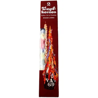 trendmile Premium Bunte Tropfkerzen 2 Stück je Packung, Partykerzen, Dekokerzen, Buntkerzen, Kerzen
