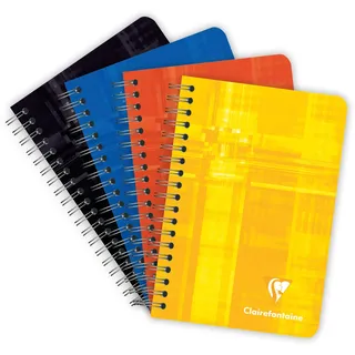 Clairefontaine Notizheft Clairefontaine 9 x 14 cm kariert rot
