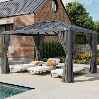primeyard Luma 3 x 4 m inkl. 4 Seitenteile Grau