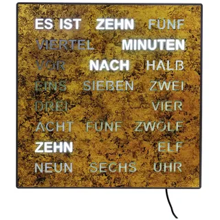 AMS Wortuhr 28,0 cm 1243 braun