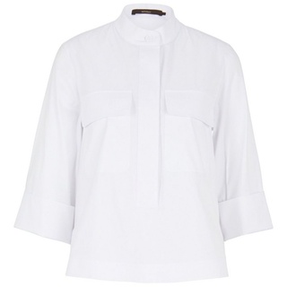 Windsor Kurzarmbluse Bluse mit Stehkragen weiß