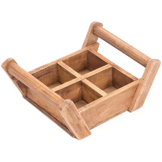 DESIGN DELIGHTS Holzkiste Brick II 36 x 28 x 15 cm 1-tlg. beige