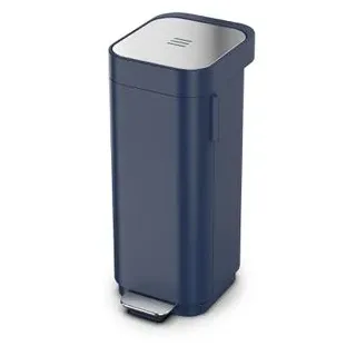 JosephJoseph Mülleimer Porta, mitternachtsblau, aus Metall, 40 Liter