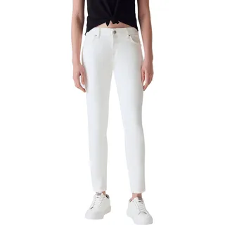 LTB Damen Jeans Nicole Skinny Fit Skinny Fit Weiß 53296 Normaler Bund Reißverschluss W 27 L 34