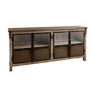 MASSIVMOEBEL24.DE Sideboard 180 x 90 x 40 cm Braun