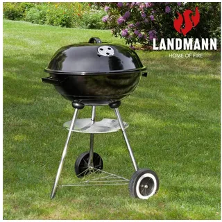 LANDMANN Holzkohlegrill Kugelgrill 72,5cm Grillfläche ca. Ø 41 cm schwarz