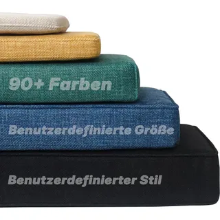 Qianchi Benutzerdefinierte Bankauflage Bankkissen nach Maß mit Abnehmbarem Bezug Outdoor Kissen Polster für Gartenmöbel Terrasse rutschfeste Palettenkissen Drinnen Sitzkissen Bank Sitzpolster