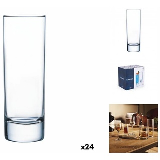 Luminarc Glas Becher Luminarc Islande Durchsichtig Glas 220 ml 24 Stück, Glas weiß