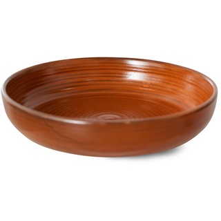 HKliving - Chef Ceramics tiefer Teller, Ø 19,3 cm, burned orange