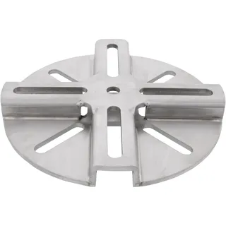 Doppler Schirmständer Adapterplatte VARIO Edelstahl Weiß