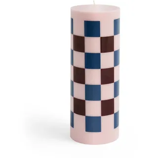 HAY - Column Kerze L, light pink / bordeaux / dark blue