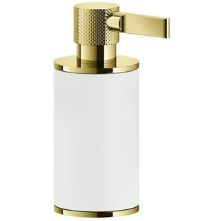 Gessi Inciso Stand-Seifenspender, Behälter weiß matt, 58537246, Farbe: Gold PVD