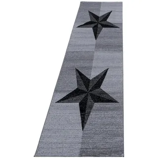 Ayyildiz Kurzflorteppich Plus 8002 Grau 80 cm x 300 cm