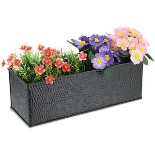 Blumenkasten schwarz Pflanzkasten innen Pflanzentopf Kräuterkasten Pflanzgefäß
