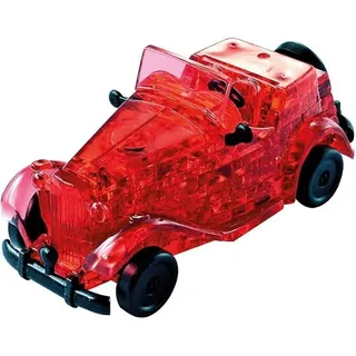 Crystal Puzzle 3D Oldtimer rot , transparentes Design (Verpackung besch.)