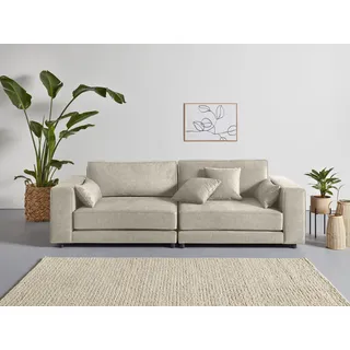 3-Sitzer OTTO PRODUCTS "Grenette" Sofas Gr. B/H/T: 244 cm x 77 cm x 100 cm, Struktur (recyceltes Polyester), beige 3-Sitzer Sofas Modulsofa, im Baumwoll-Leinenmix oder aus recycelten Stoffen