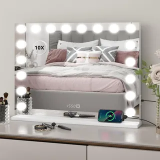 YU YUSING Hollywood Schminkspiegel Groß mit Beleuchtung 80x60cm, 18 LED