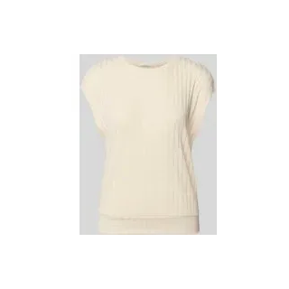 T-Shirt aus Viskose-Mix mit Strukturmuster Modell 'Sapino', Sand, 38