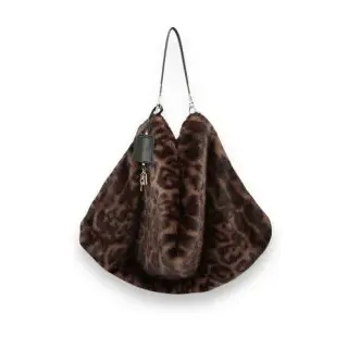 Liu Jo für Damen. AF6194-E1164 Hobo Bag Tasche Macul.naturale braun (OSFA), Lässig, Tierdruck, Polyester