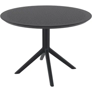CLP Gartentisch Ø 105 x 74 cm Schwarz